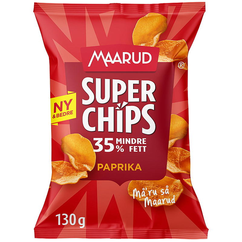 Maarud Superchips 130 g Pimentón Maarud