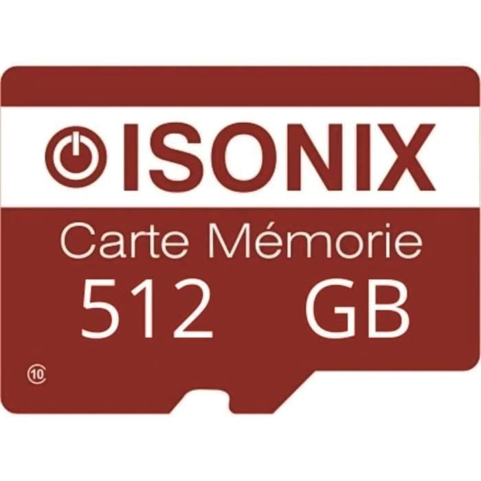 ZISONIX 512GB Class 10 4K SDXC Micro-SD Card for Smartphones, Tablets, and Action Cameras - 100% Real Class 10 + Card Read