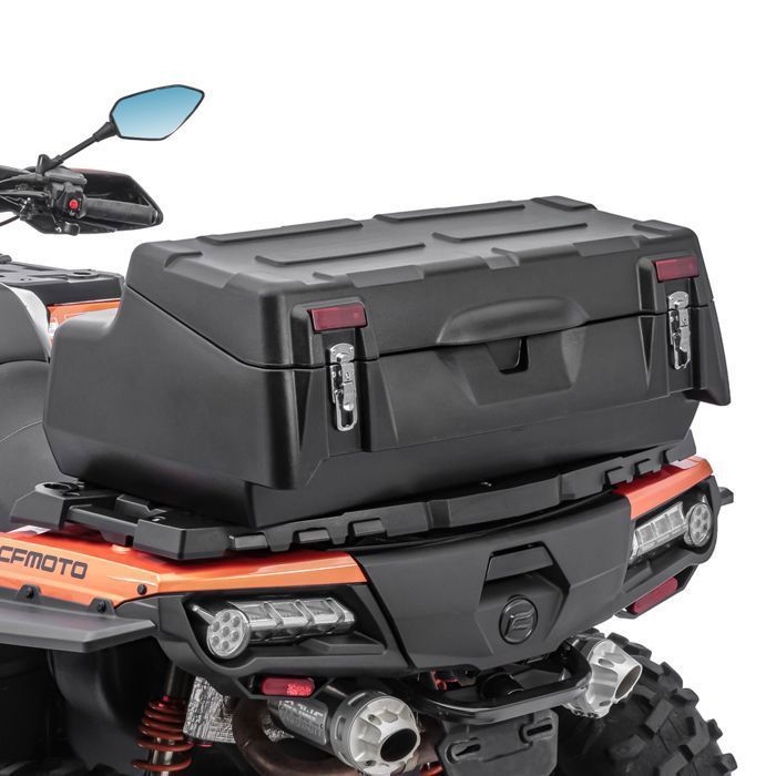 Top case 96L Bagtecs pour Quad/ATV - coffre arrière étanche noir avec fixation et dossier