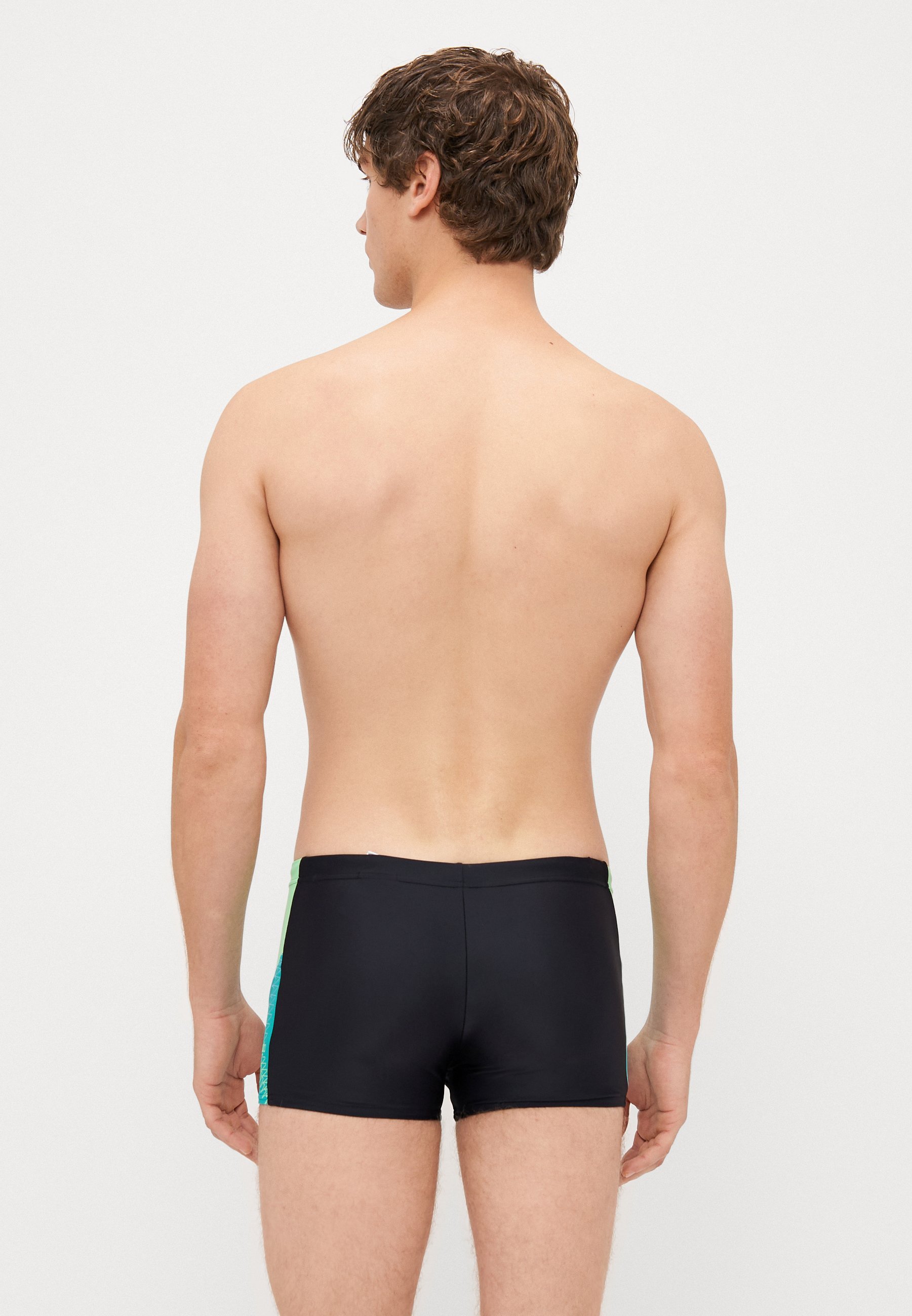 Speedo MENS DIVE AQUASHORT - kąpielówki - czarne/turkusowe