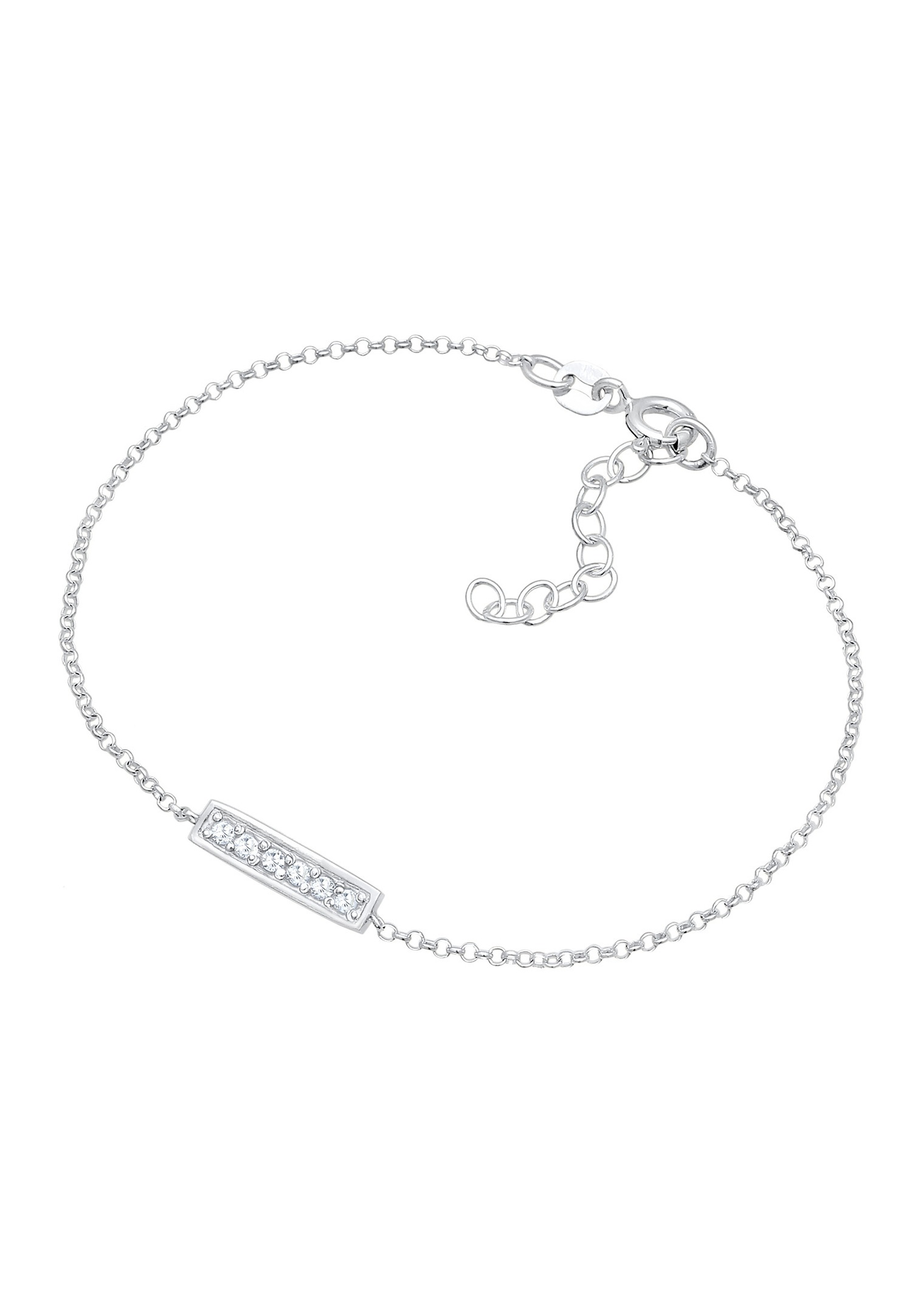 Elli Femmes Pendentif Bâton Basic Moderne avec Zirconia en argent sterling 925