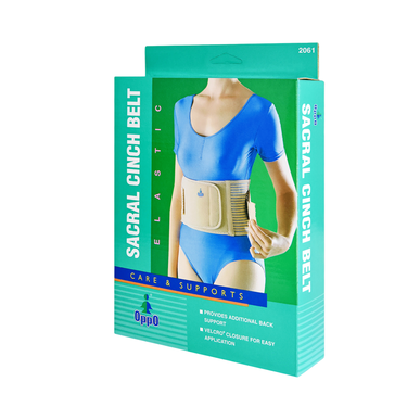 Cinturón de soporte lumbar elástico Oppo Medical, talla única, 1 unidad.