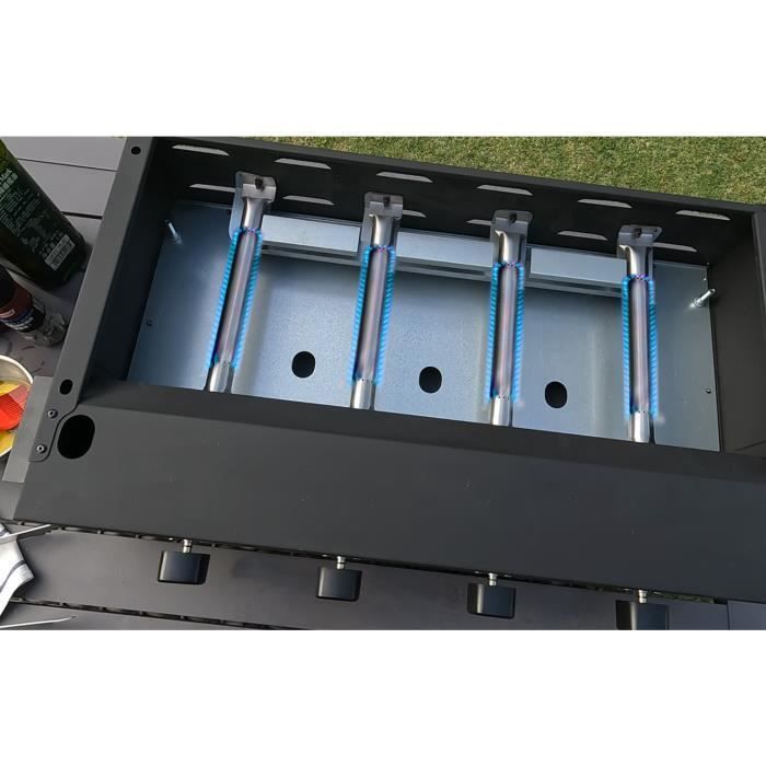 BIGHORN Plancha Gaz 4 Brûleurs en Acier Cuisson Teppanyaki