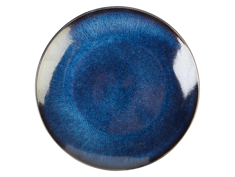 Talerz obiadowy Galaxy ceramiczny niebieski