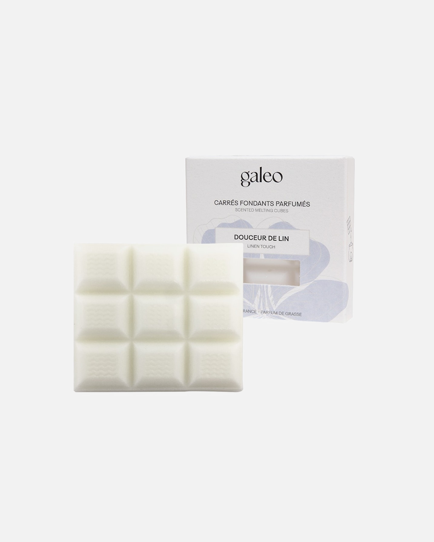 Galeo Carrés fondants parfumés fleur de lin