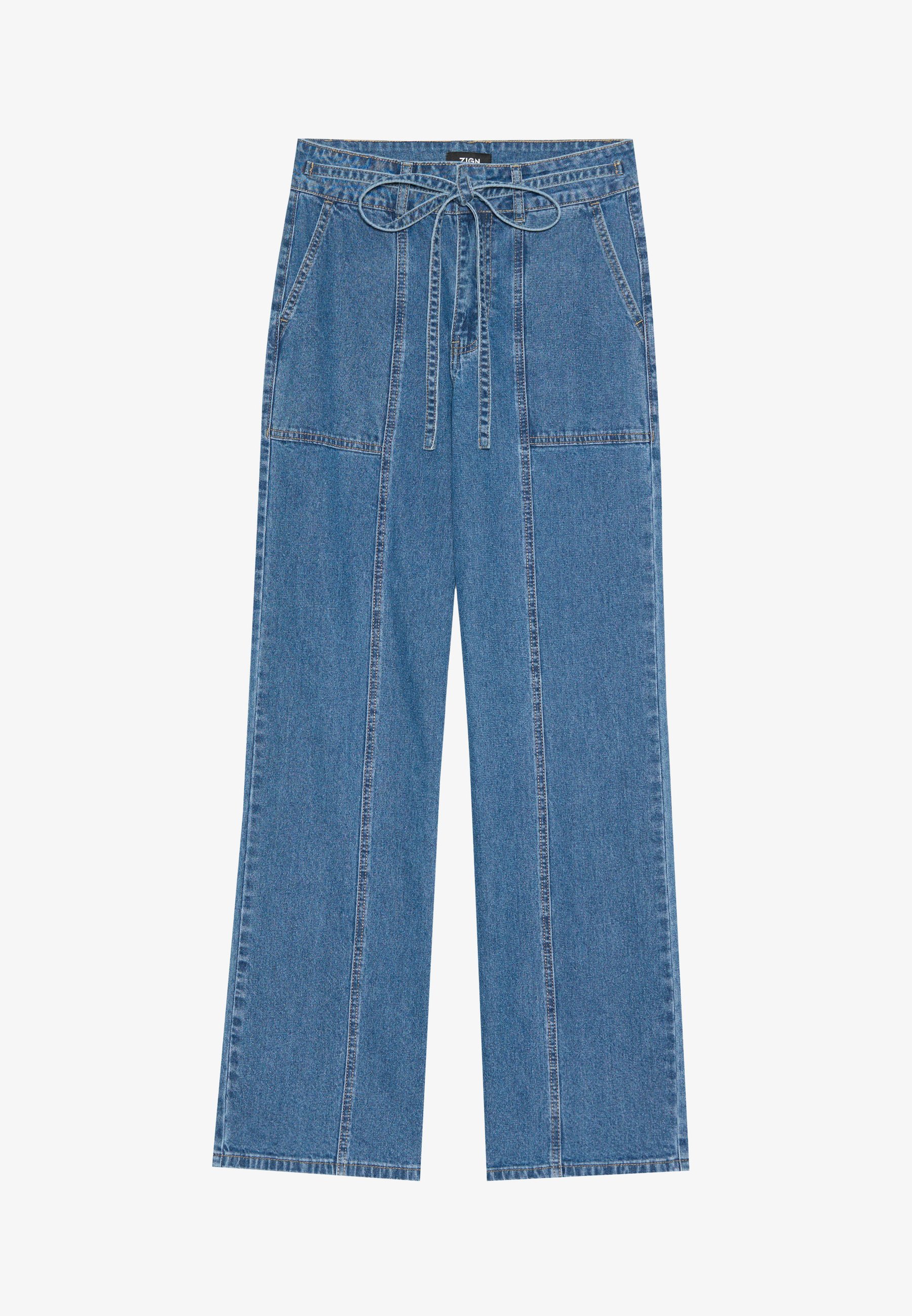 Zign Studio jeans met rechte pijpen - middenblauw