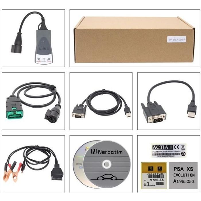 Lexia 3 – PP2000 Diagbox, chip de diagnóstico completo para Citroën-Peugeot, puerto OBD2, V7.83, V8. Chip completo Lexia