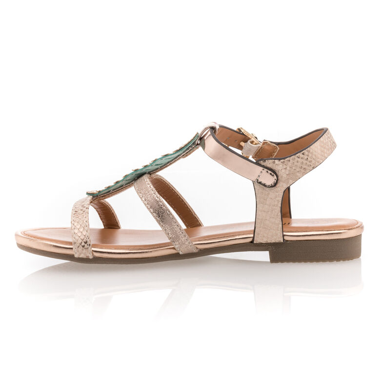 Sandalias amarillas para niña / Zapatos de punta abierta