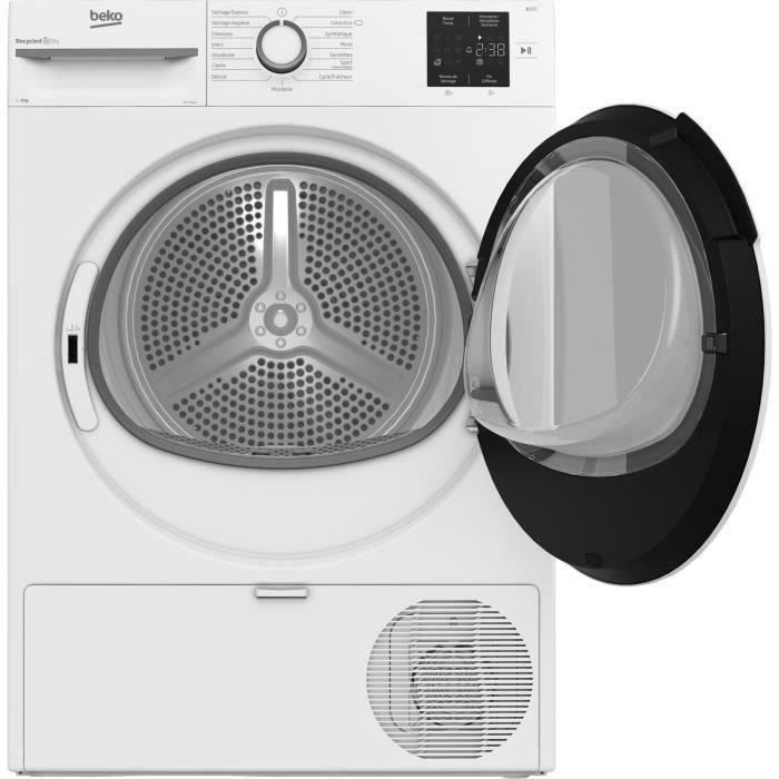 Sèche-linge pompe à chaleur BEKO b300 Eco sense SLFT1812 - 8 kg - L60cm - Blanc
