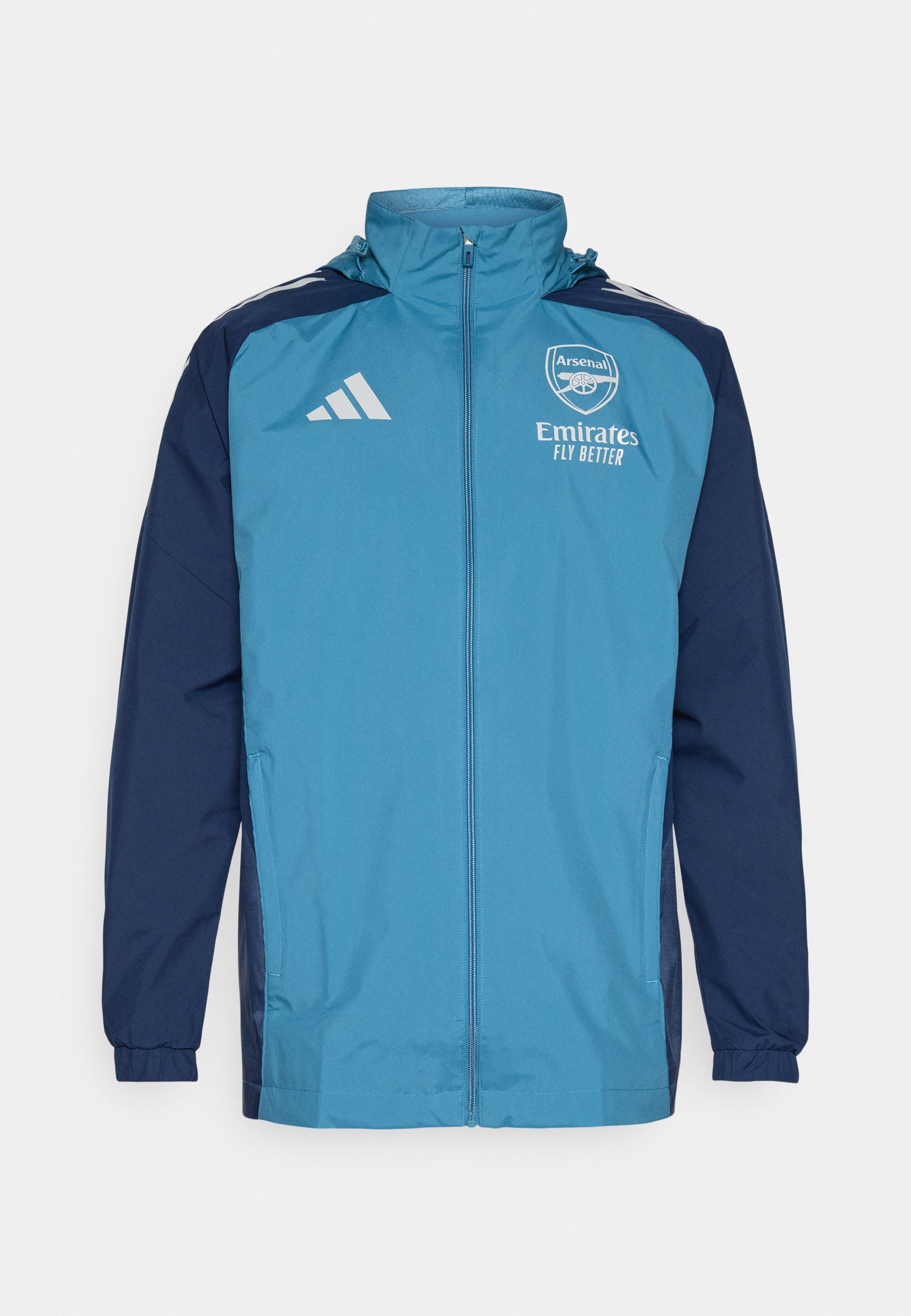 adidas Performance ARSENAL FC 25/26 TIRO 25 COMPETITION ALL WEATHER JACKET - Clubkleding - witblauw