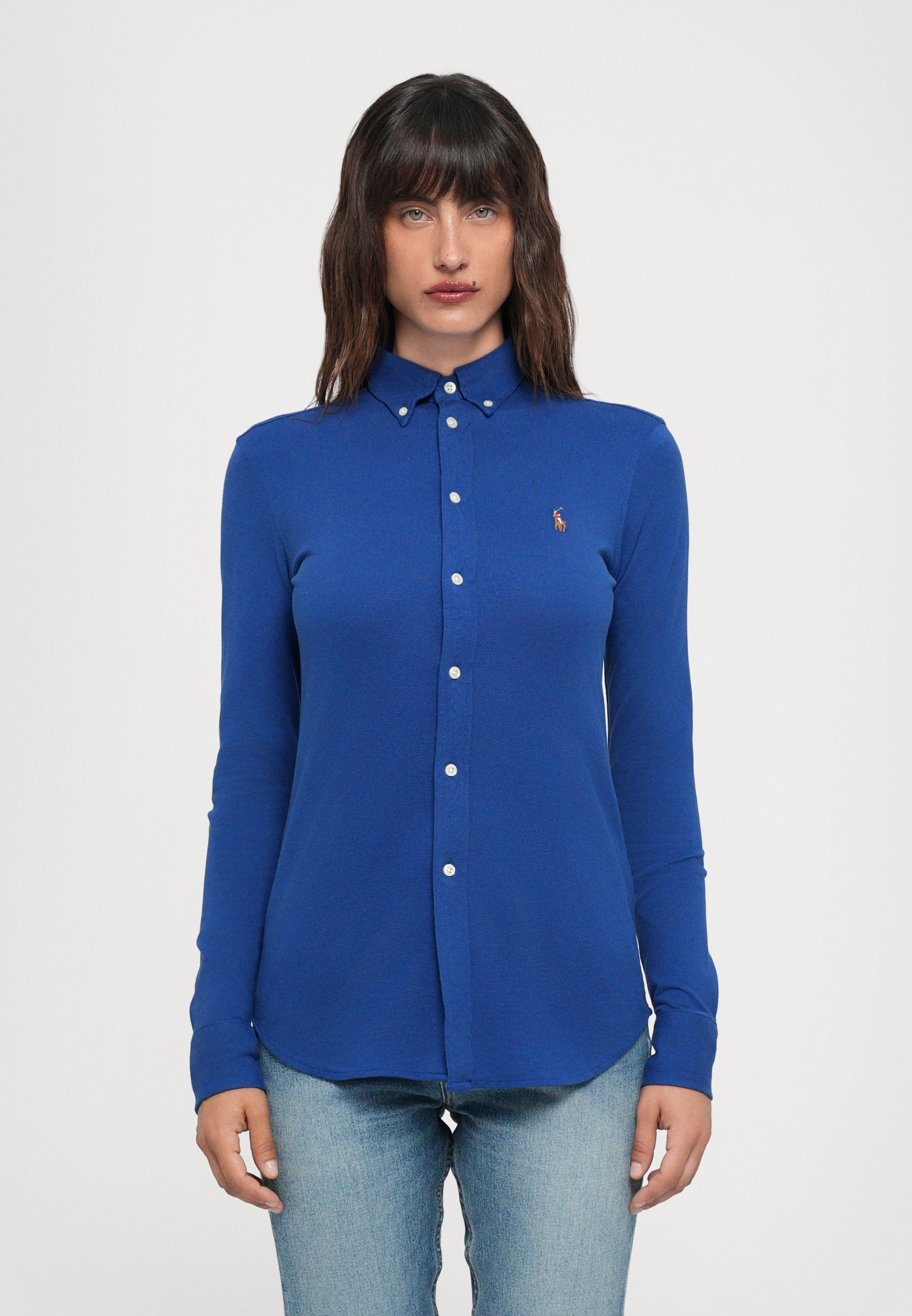 Polo Ralph Lauren blouse met lange mouwen en knoopsluiting - Button-down blouse - vineyard royal