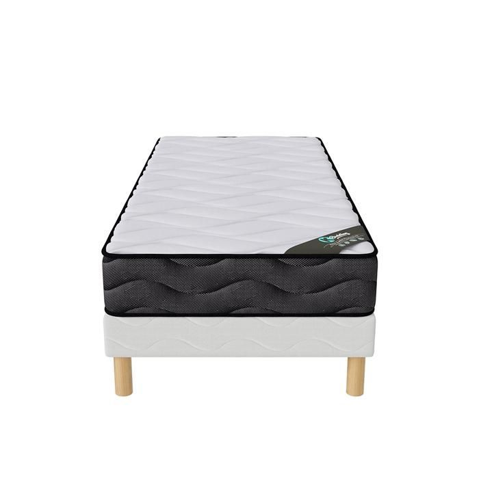 Conjunto 3D 90x190 | Base de cama + colchón Techno Foam de 20 cm | Firmeza media