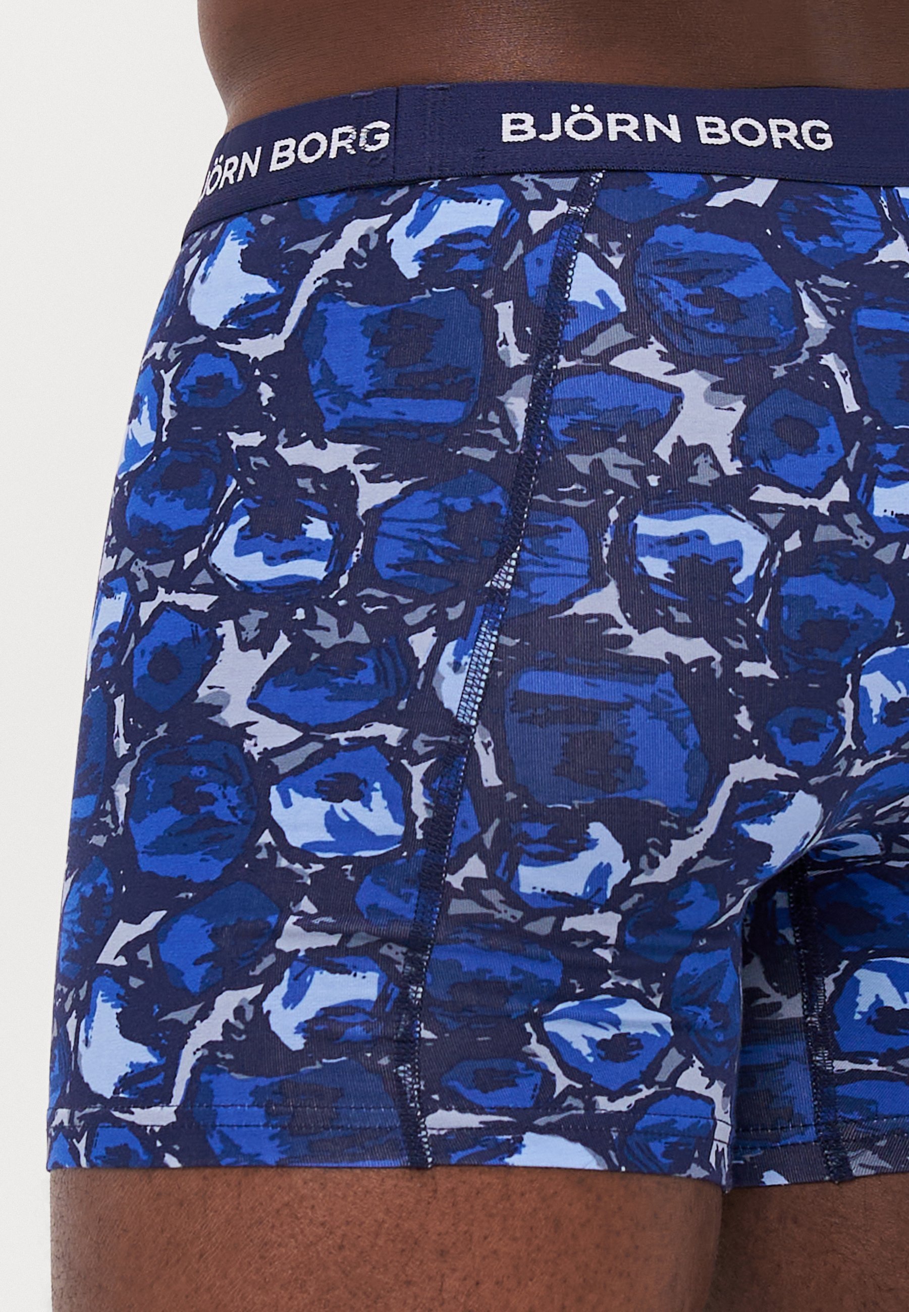 Björn Borg STRETCH BOXER 5 PACK - Kelnės - mėlynos/tamsiai mėlynos