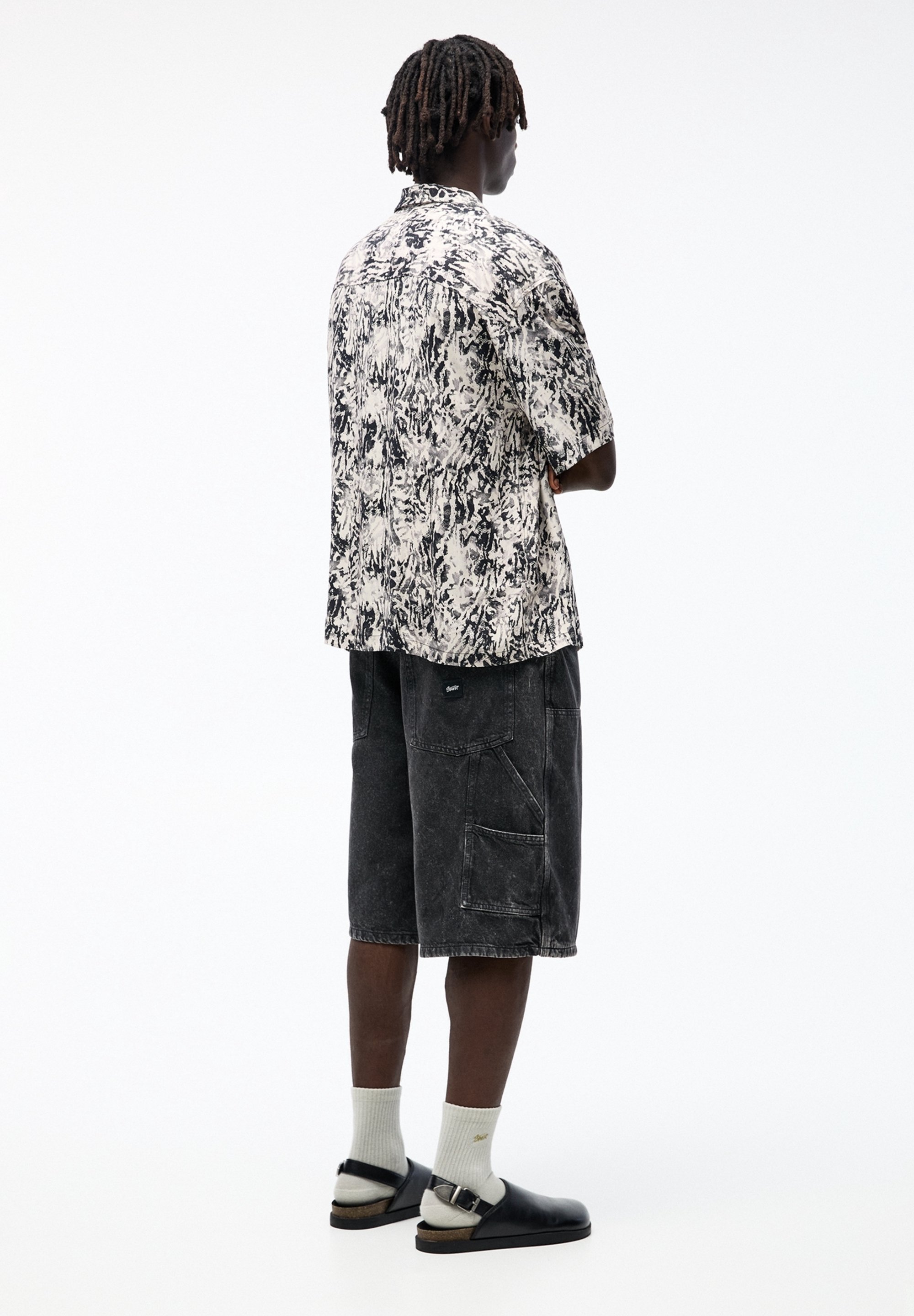 PULL&BEAR shirt - zwart
