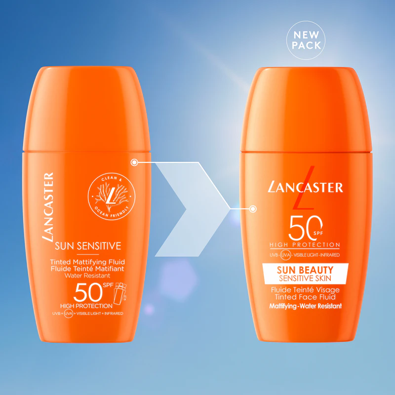 Lancaster Sun Sensitive Tinted Mattifying Fluid waterbestendige matte emulsie