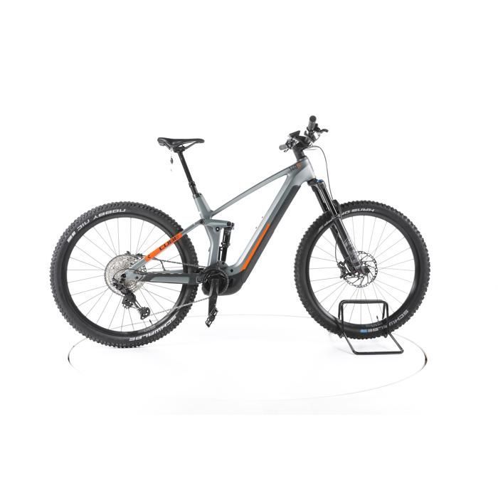 Vélo électrique - Cube Stereo Hybrid 140 HPC SL - gris - VTT électrique tout suspendu - Bosch 750 Wh Reconditionné