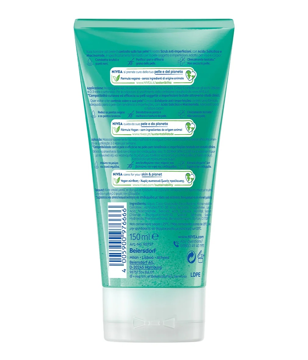 NIVEA Nivea Derma Hautpeeling 150 ml Für zu Unreinheiten neigende Haut