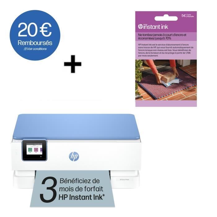 Imprimante tout-en-un HP Envy photo 7231 jet d'encre couleur + Carte Instant Ink