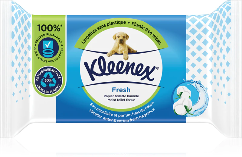Kleenex Fresh Feuchtigkeitsspendendes Toilettenpapier