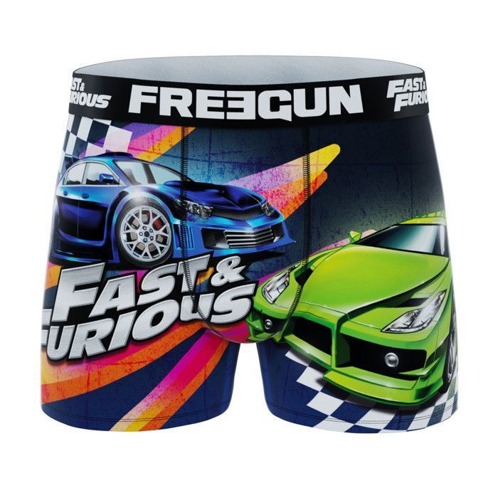 Calzoncillos bóxer Freegun para hombre, modelo Fast and Furious, ropa interior masculina - Naranja (paquete de 4)