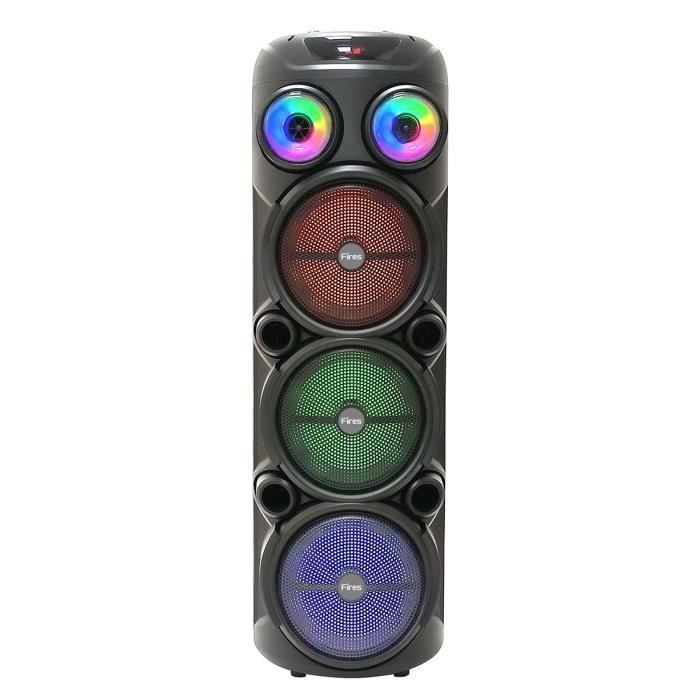 Beleuchteter Karaoke-Lautsprecher – INOVALLEY – KA129-XXL – Bluetooth V5.0 – 90 cm – 1000 W – 3 x 8