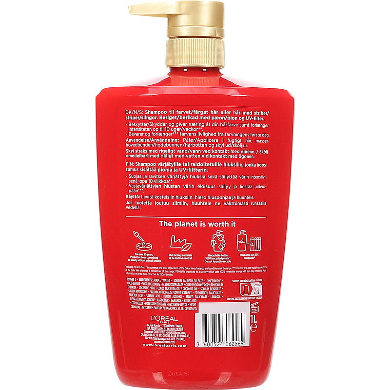 L'Oreal Elvital Color-Vive Shampoo 1L