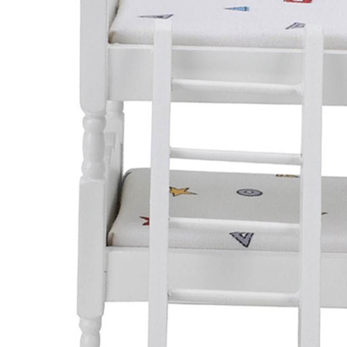 SALALIS miniatuur stapelbed SALALIS poppenhuis stapelbed Mini speelhuisbed Geometrische patronen