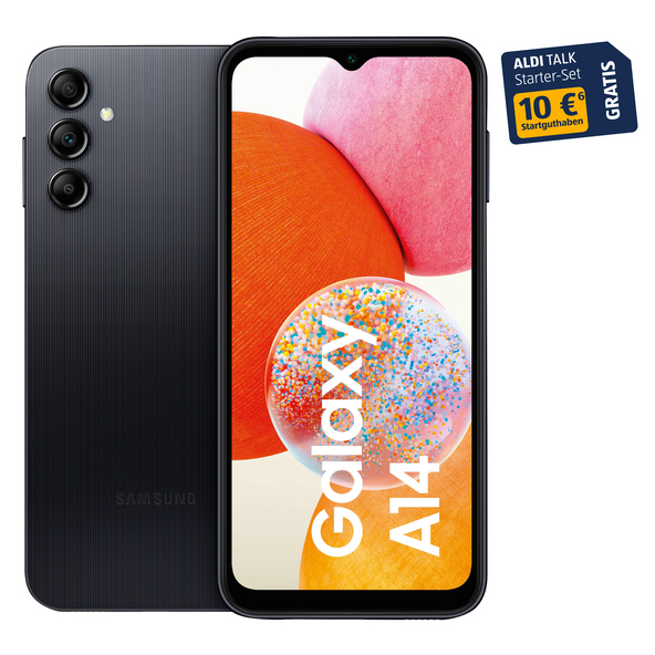 Smartphone GALAXY A14 LTE 64GB/4GB, schwarz