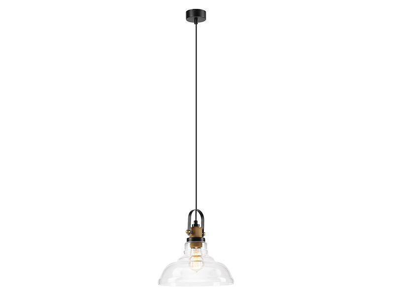 Lampa wisząca Matteo szklana transparentna