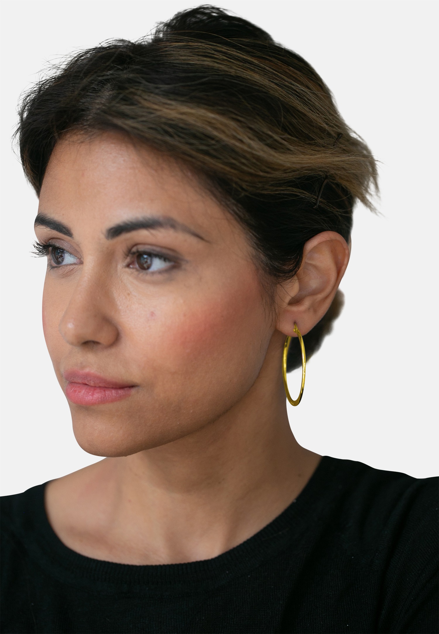 Heideman Boucles d'oreilles créoles couleur or