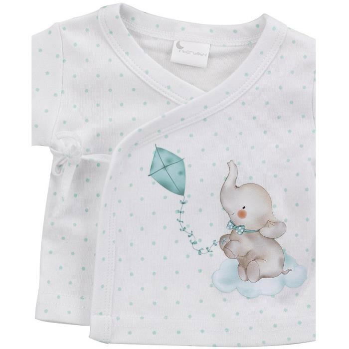 Roupa de bebê - INTERBABY - Olifant - 100% algodão - Menta - Unissex