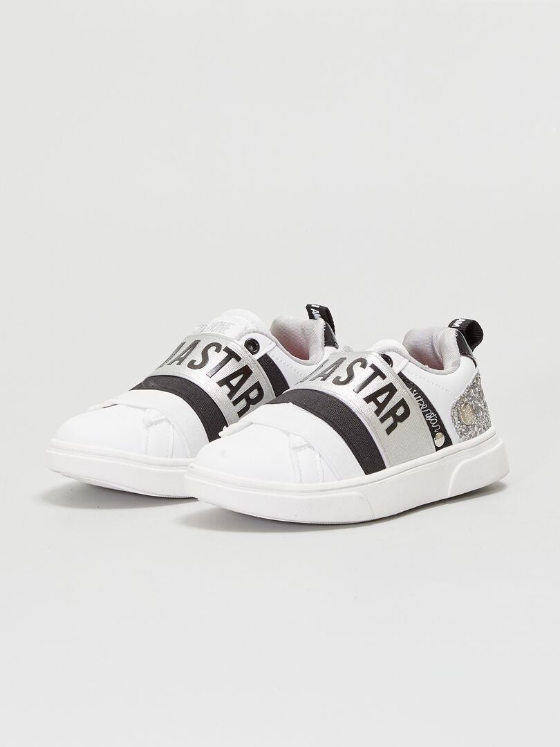 Lage sneakers - 'Ik ben een ster' - wit