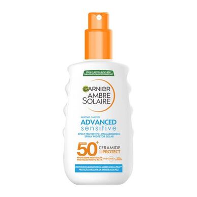 Garnier Ambre Solaire losjon za sončenje v spreju za občutljivo kožo SPF 50