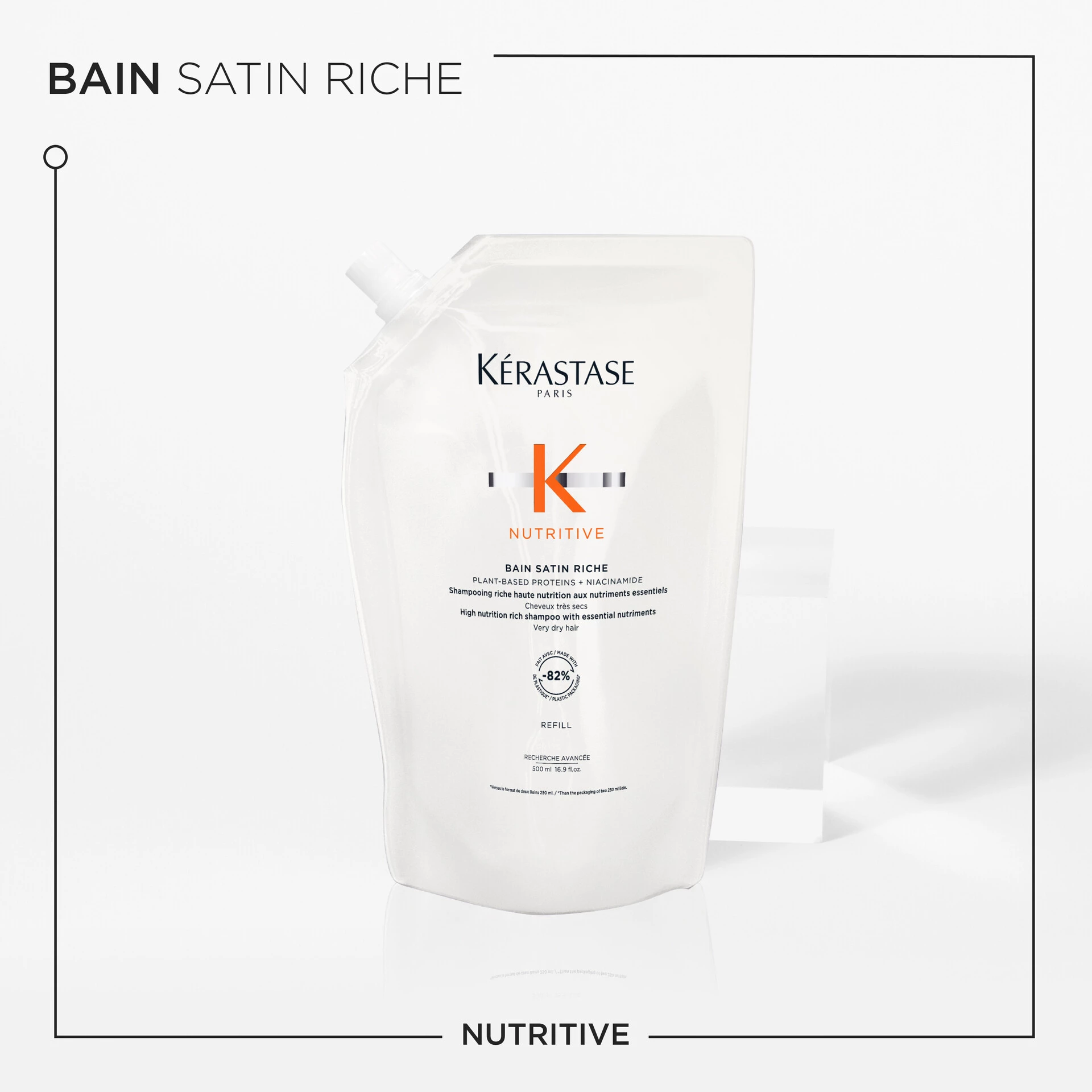 Nutritive Bain Riche Shampoo Refill 500 ml - Kérastase
