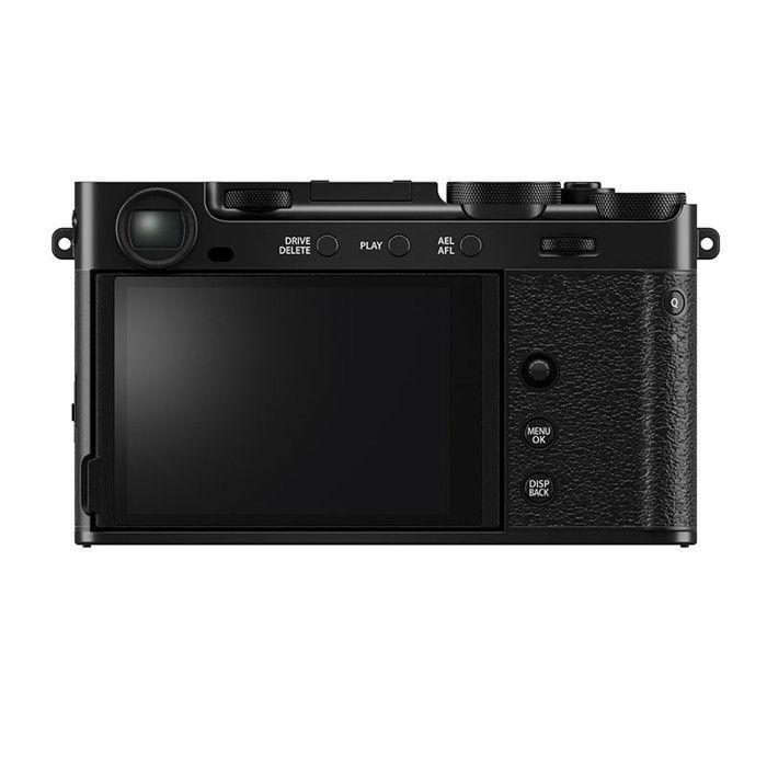 Fujifilm X-E5 hybridikamera (musta) + XF 23mm f/2.8 R WR -objektiivi
