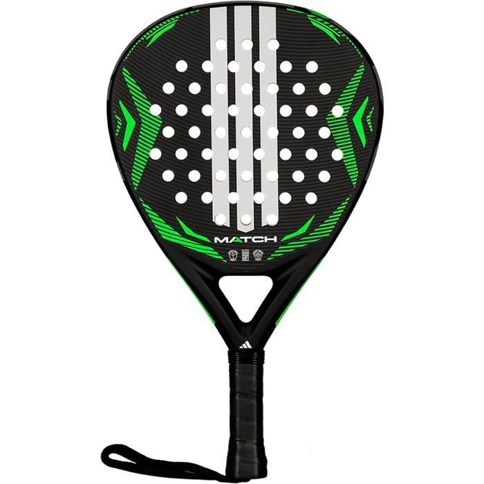 Adidas Padel PALAS Y PELOTAS PADEL ADIDAS MATCH BLACK LIME Unisexe NEGRO