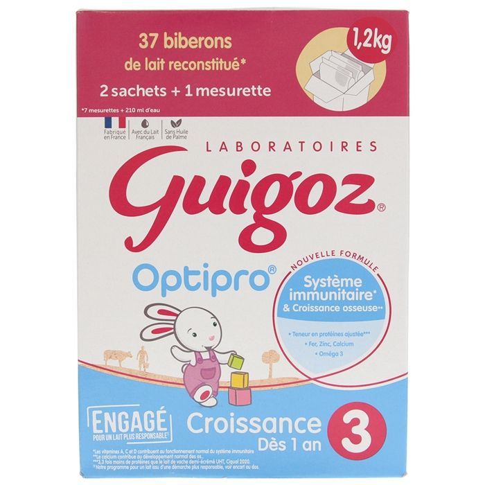 Guigoz Groeimelk 3e Fase Verpakking van 2 x 600 g