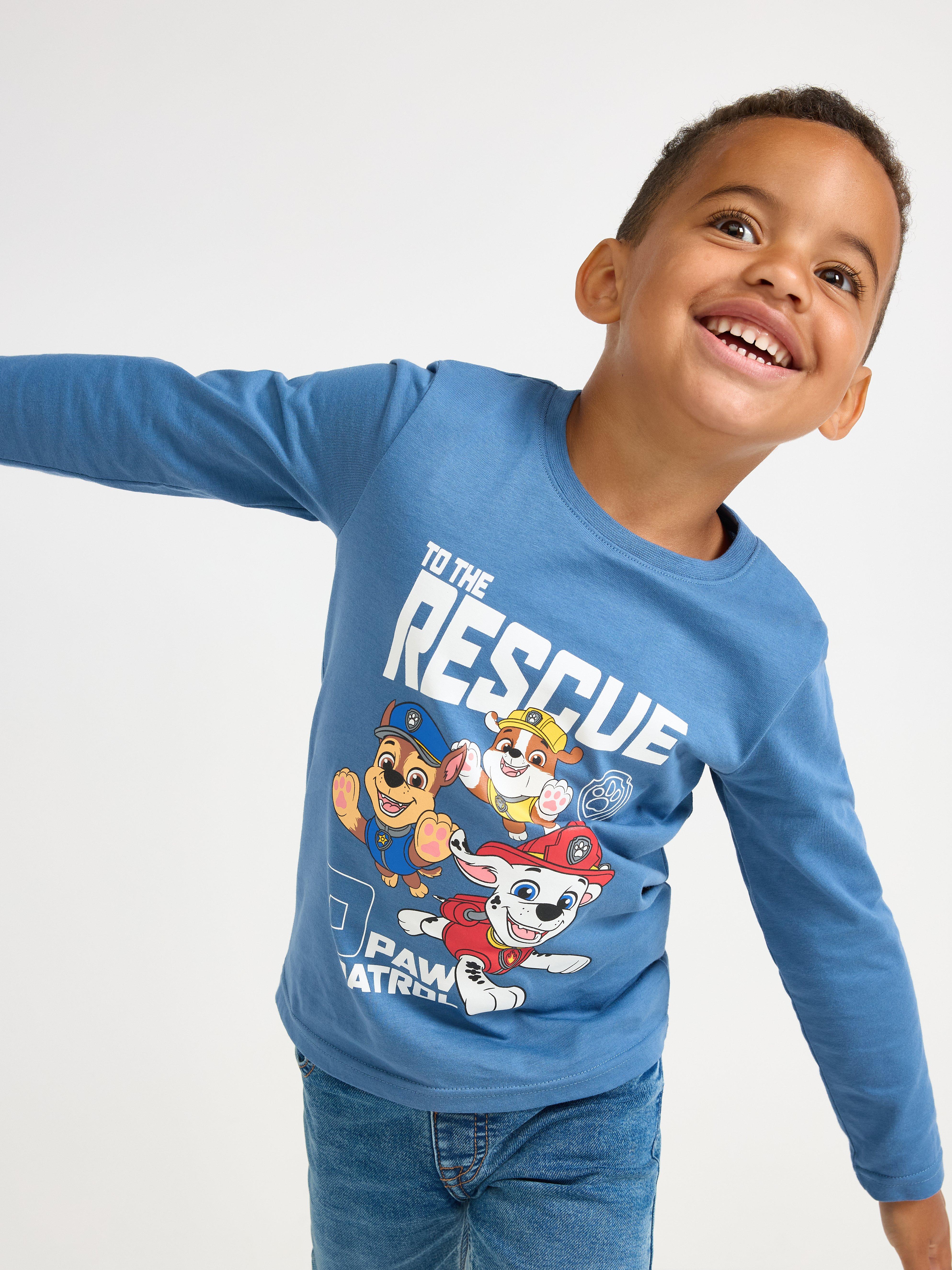 Camiseta de manga larga de Paw Patrol, color azul claro empolvado