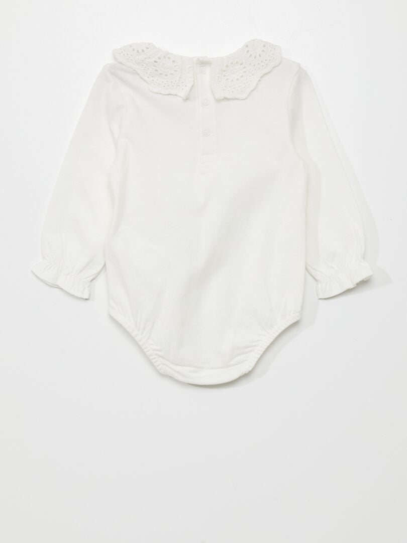 Body de malha 'Os Aristogatos' - BRANCO