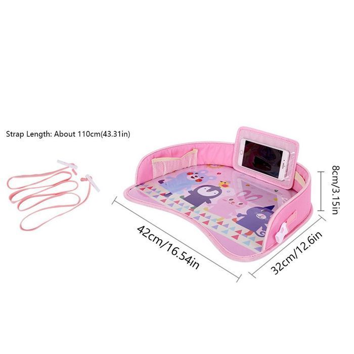 Soporte para bandeja de aperitivos para asiento de coche de bebé, organizador universal de mesa de comedor de juguete para niños de PVC