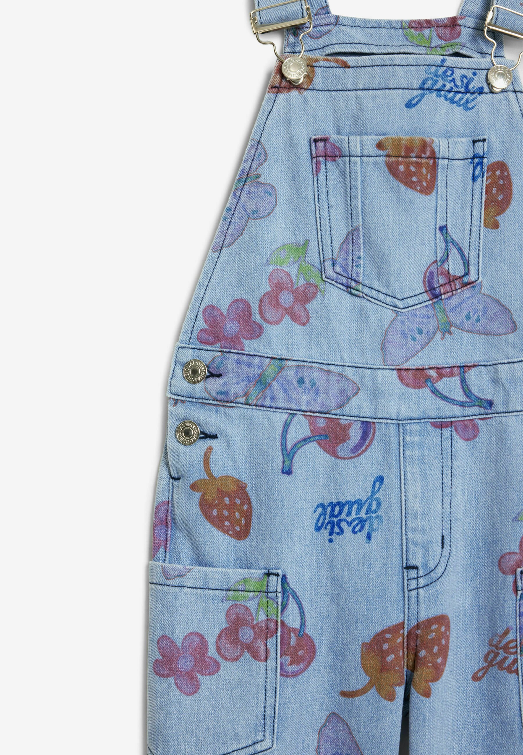 Desigual WITH FRUITS - Overalls - blauw
