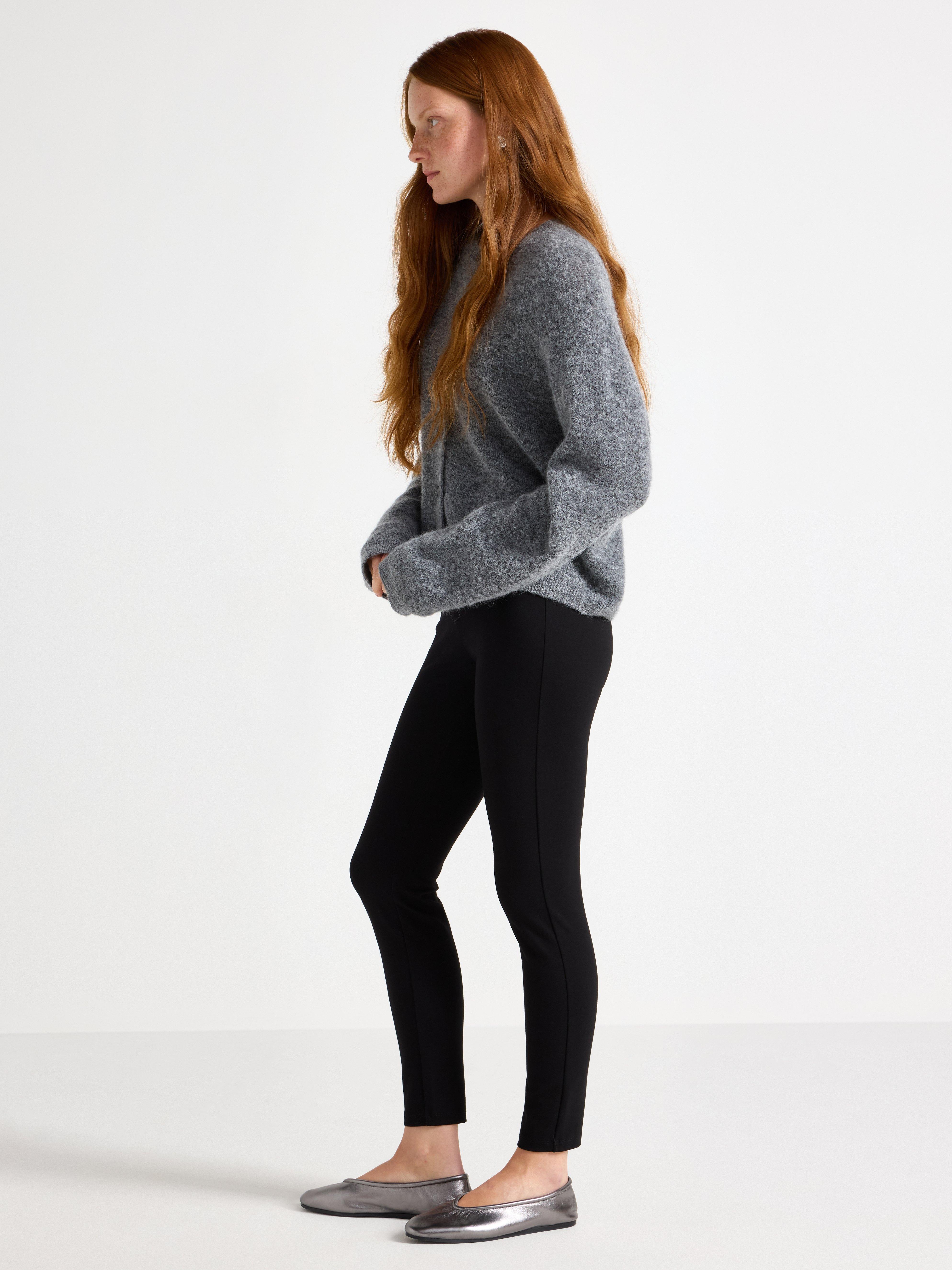 Leggings i punto Black