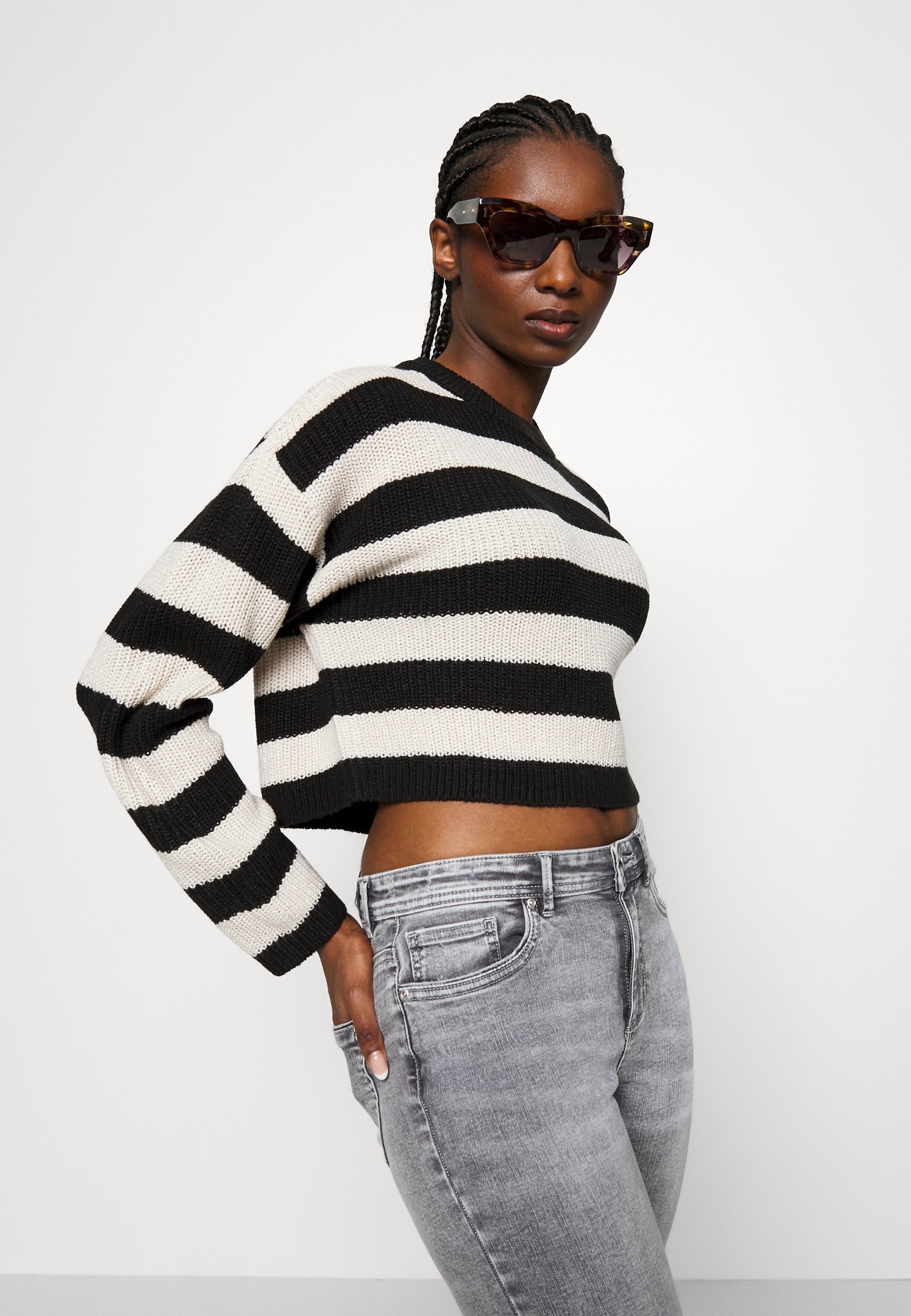 ONLY Petite ONLWAUW - Skinny Fit jeans - middengrijs denim