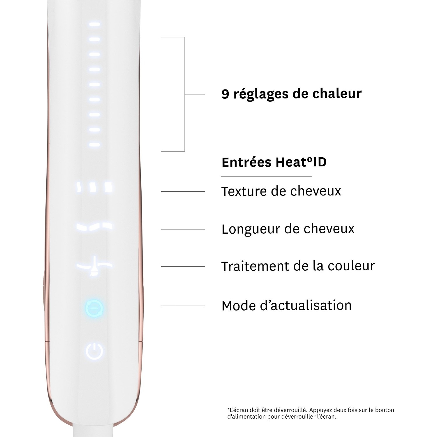 T3 Lucea ID 25 mm Smart Flat Iron with Touch Interface