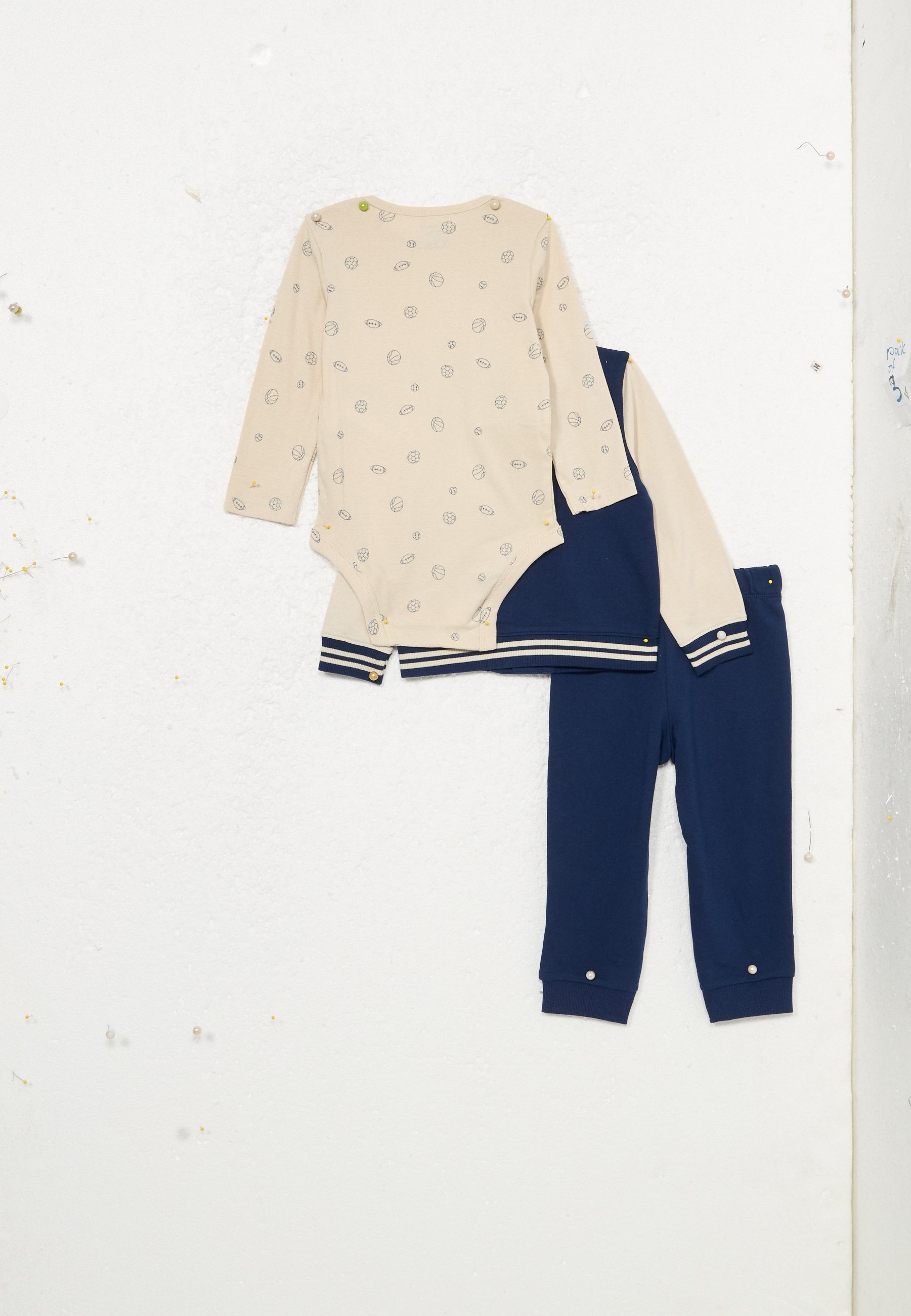Completo cardigan Carter's - Maglia a maniche lunghe - blu scuro/bianco sporco