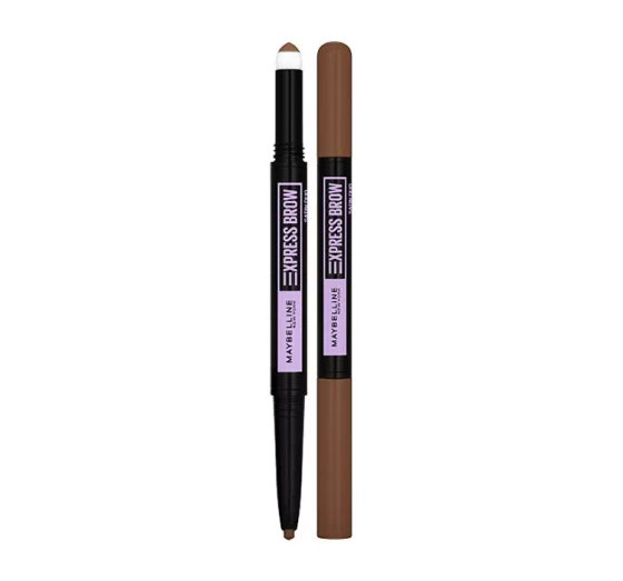 Maybelline Express Brow Satin Duo dwustronna kredka do brwi 02 Medium Brown 0,71 g