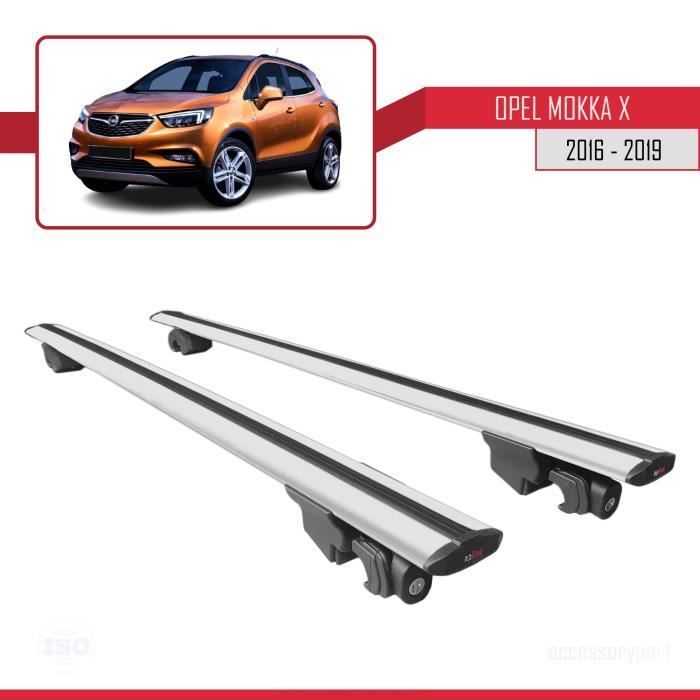 Baca de techo - Opel - Mokka X 2016-2019 - Aluminio - Con cerradura - Gris