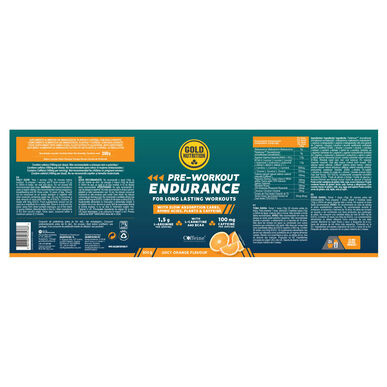 GOLDNUTRITION Pre-Workout Endurance Appelsiini 300 g 300 g