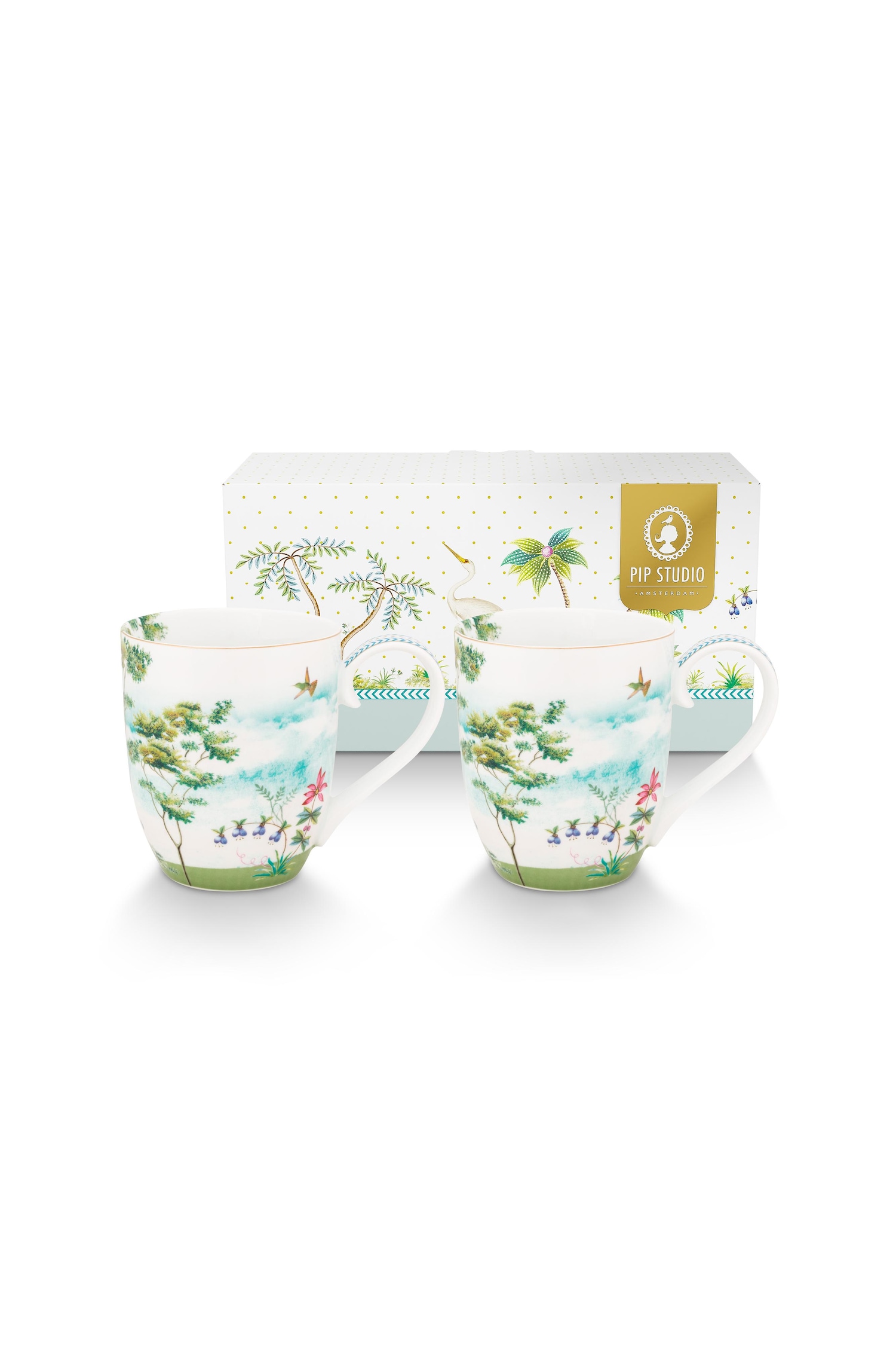 PIP Studio Becher « Jolie Heron », 2er-Set – 1 Stück