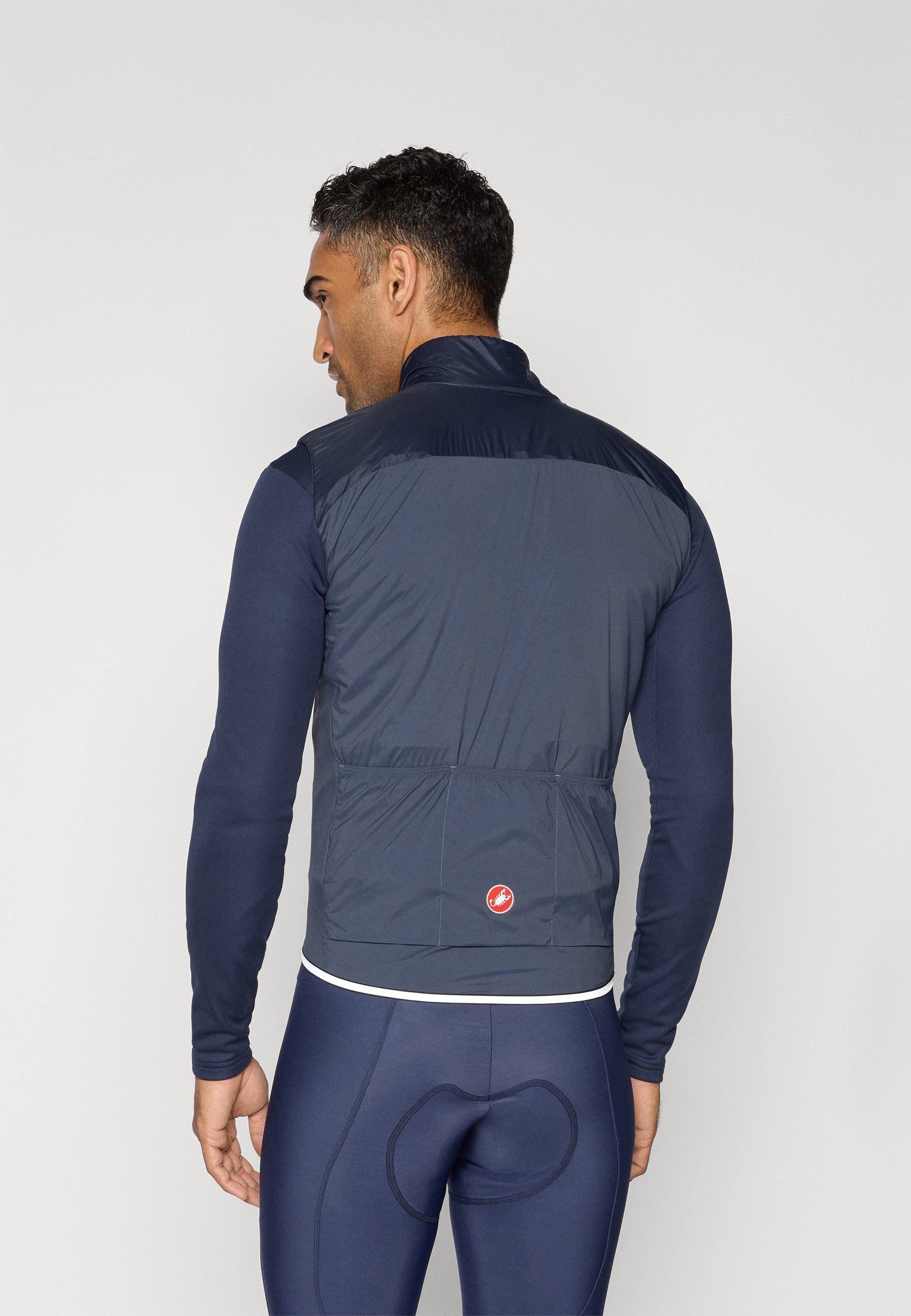 Gilet Castelli FLY DIRECT - Maillot de cyclisme - bleu crépuscule/gris argenté
